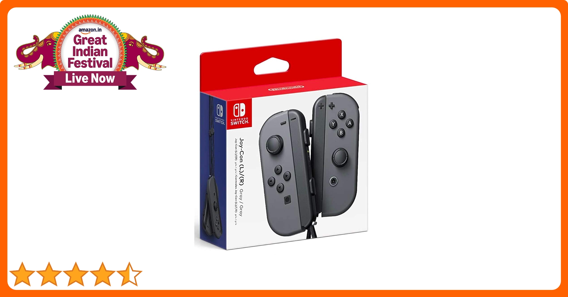 Nintendo Joy-Con (L)/(R) - Gray for Nintendo Switch : Amazon